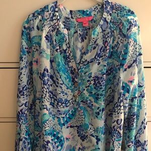 Lilly Pulitzer Elsa Silk Blouse